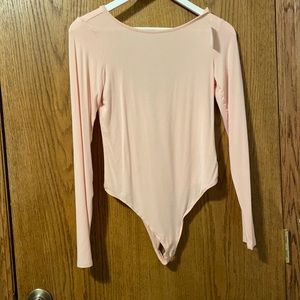 Blush long sleeve onesie